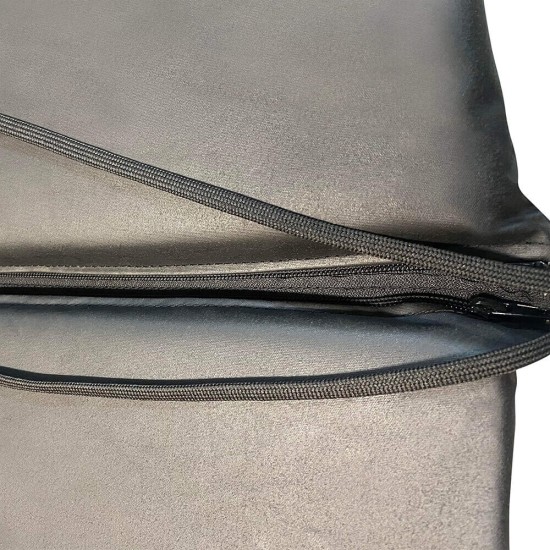 Στρώμα ξαπλώστρας 195x60x8cm μαύρο ομπρελόπανο