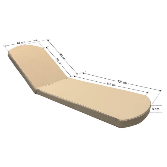 Στρώμα για ξαπλώστρες παραλίας από δερματίνη