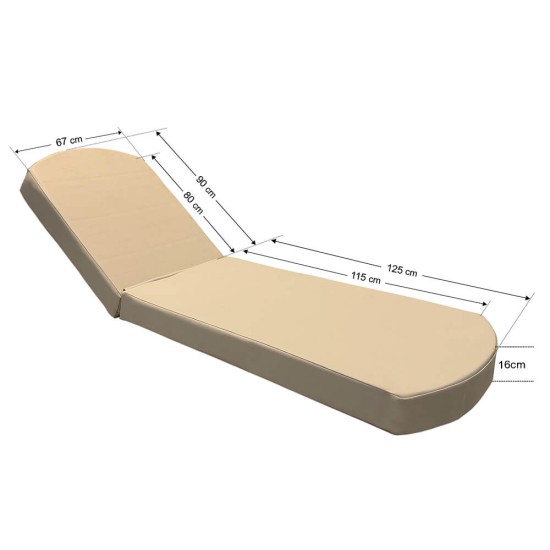Στρώμα για ξαπλώστρες παραλίας από δερματίνη