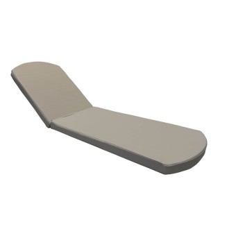 Στρώμα Ξαπλώστρας 215x67x6cm 70036 Δερματίνη γκρι