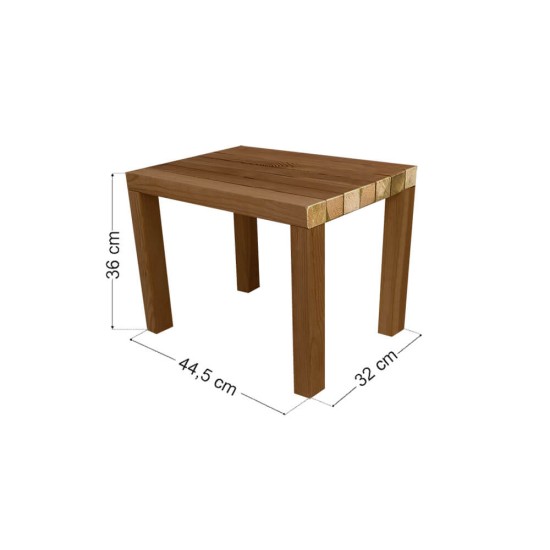 Ξύλινο Τραπέζι παραλίας / κήπου 44.5x32x36cm