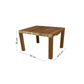 Ξύλινο Τραπέζι παραλίας / κήπου 55x44.5x36cm