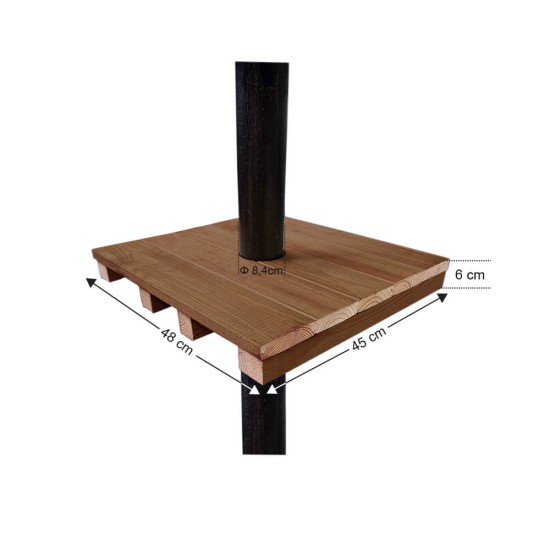 Παραλληλόγραμμο τραπέζι ιστού 48x45x6cm