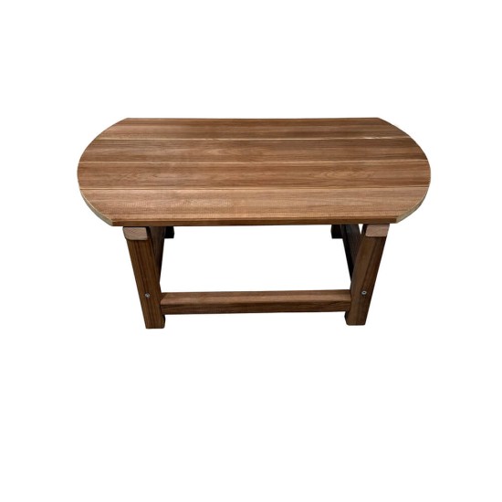 Ξύλινο τραπέζι παραλίας ή κήπου σε σχήμα οβάλ