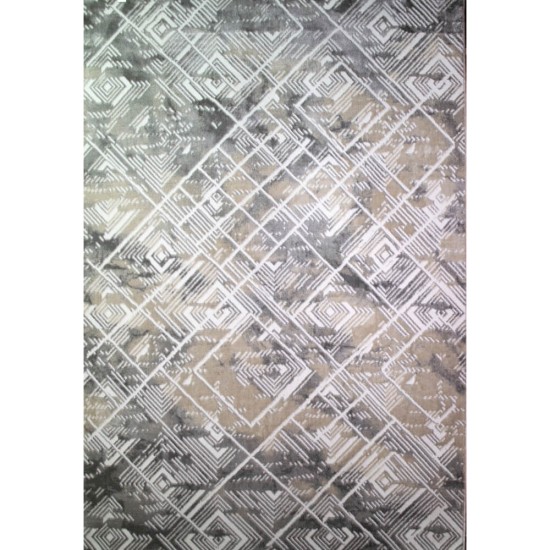 Χαλί Premium Venice 80010 - Polyester 100% -  CREAM / GREY Χαλί Premium Venice 80010 - Polyester 100% -  CREAM / GREY