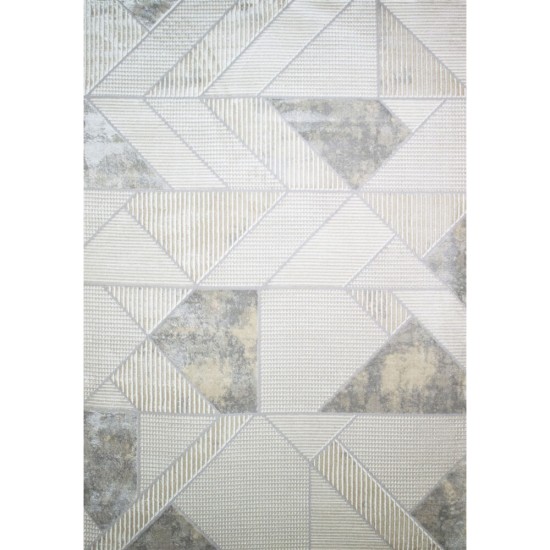 Χαλί Premium Venice 80011 - Polyester 100% -  CREAM / GREY Χαλί Premium Venice 80011 - Polyester 100% -  CREAM / GREY