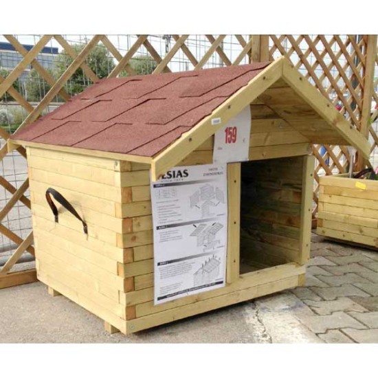 Ξύλινο σπιτάκι σκύλου - 80x70xY85cm - Royal