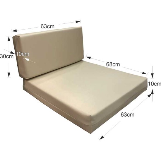 Στρώμα πολυθρόνας παραλίας  - δερματίνη - ζαχαρί