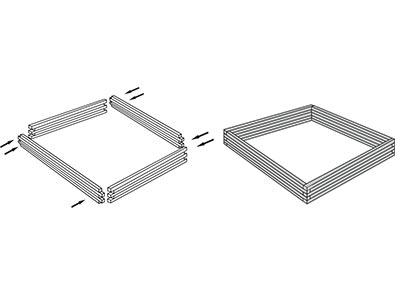 Συναρμολόγηση του κρεβατιού παραλίας με σκεπή Tesias Wooden Products - 01